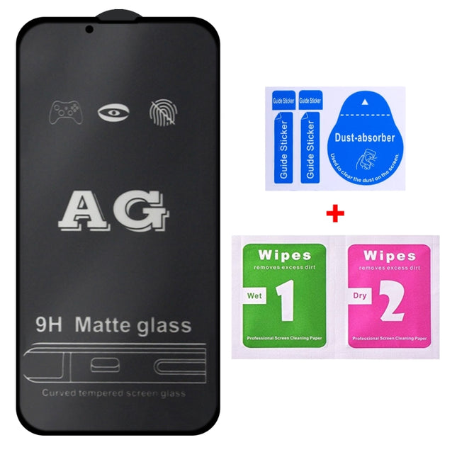 For iPhone 16e / 13 / 13 Pro AG Matte Frosted Full Cover Tempered Glass Film, For iPhone 16e / 13 / 13 Pro  (1 PC), For iPhone 13 Pro Max (1 PC)