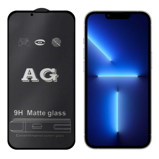 For iPhone 16e / 13 / 13 Pro AG Matte Frosted Full Cover Tempered Glass Film, For iPhone 16e / 13 / 13 Pro  (1 PC), For iPhone 13 Pro Max (1 PC)