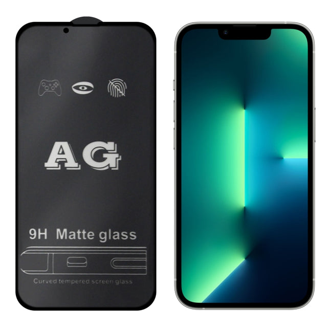 For iPhone 17e / 16e / 13 / 13 Pro AG Matte Frosted Full Cover Tempered Glass Film, For iPhone 13 mini (1 PC), For iPhone 16e / 13 / 13 Pro  (1 PC), For iPhone 13 Pro Max (1 PC)