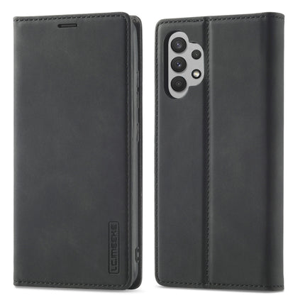 LC.IMEEKE Strong Magnetism Matte TPU + PU Leather Case, For Samsung Galaxy A32 4G