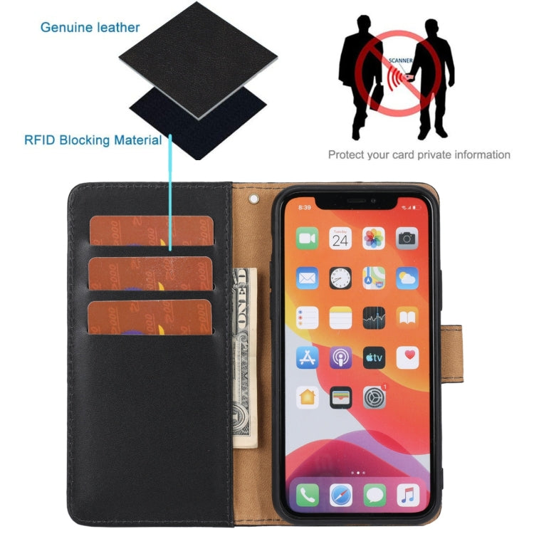 Plain Weave Genuine Leather Phone Case, For iPhone 11 Pro, For iPhone 11 Pro Max, For iPhone X / XS, For iPhone XR, For iPhone XS Max, For iPhone SE 2022 / SE 2020 / 8 / 7 / 6 / 6s