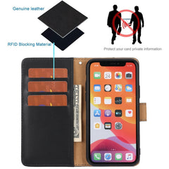 Plain Weave Genuine Leather Phone Case, For iPhone 11 Pro, For iPhone 11 Pro Max, For iPhone X / XS, For iPhone XR, For iPhone XS Max, For iPhone SE 2022 / SE 2020 / 8 / 7 / 6 / 6s