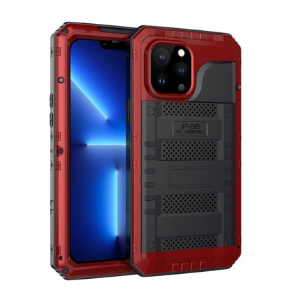 Funda de teléfono a prueba de golpes, impermeable, a prueba de polvo, de metal y silicona con protector de pantalla, para iPhone 13, para iPhone 13 Pro, para iPhone 13 Pro Max