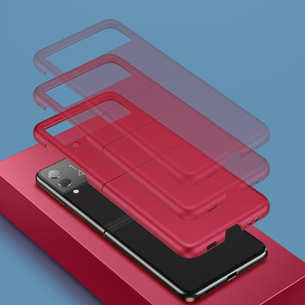 Oil-sprayed Feel Ring PC Phone Case, For Samsung Galaxy Z Flip3 5G
