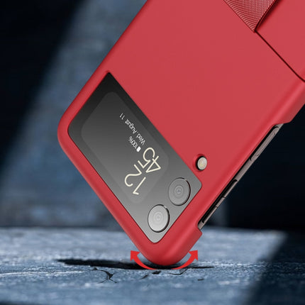 Oil-sprayed Feel Ring PC Phone Case, For Samsung Galaxy Z Flip3 5G