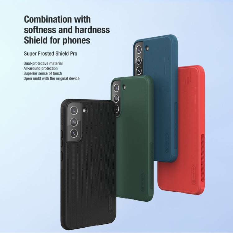 NILLKIN Super Frosted Shield Pro PC + TPU Phone Case, For Samsung Galaxy S22 5G, For Samsung Galaxy S22 Ultra 5G