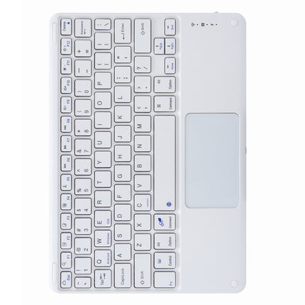 H-102C Touch Bluetooth Keyboard Leather Case with Rear Three-fold Holder, For iPad 10.2 2020 & 2019 / Pro 10.5 inch