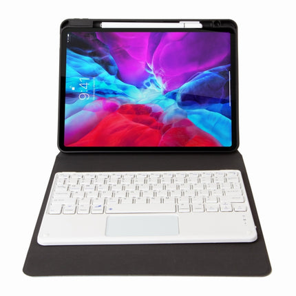 H-097C Touch Bluetooth Keyboard Leather Case with Rear Three-fold Holder, For iPad 9.7 2018 & 2017, For iPad Pro 11 inch 2021 & 2020 & 2018 / Air 2020 10.9