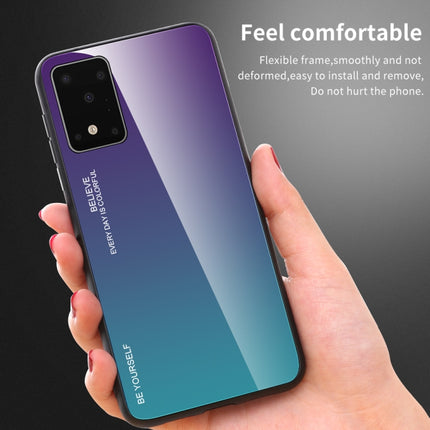 Gradient Color Glass Case, For Galaxy S20+, For Galaxy S20, For Galaxy S20 Ultra