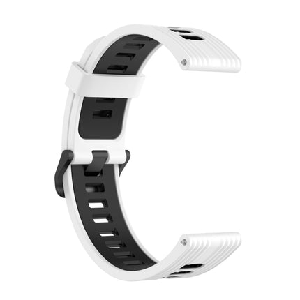 Two-color Stripe Silicone Watchband, For Samsung Galaxy Watch4/Active2, For Huawei Watch GT Runner