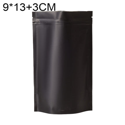 100 PCS/Set Matte Aluminum Foil Snack Stand-up Pouch, 8x12+3cm, 9x13+3cm
