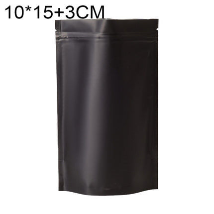 100 PCS/Set Matte Aluminum Foil Snack Stand-up Pouch, 10x15+3cm, 12x20+4cm