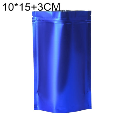 100 PCS/Set Matte Aluminum Foil Snack Stand-up Pouch, 10x15+3cm, 12x20+4cm