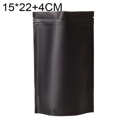 100 PCS/Set Matte Aluminum Foil Snack Stand-up Pouch, 14x20+4cm, 15x22+4cm