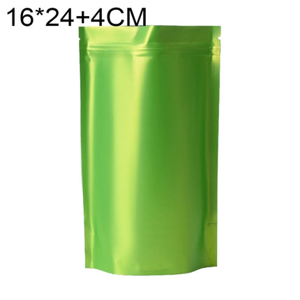 100 PCS/Set Matte Aluminum Foil Snack Stand-up Pouch, 16x24+4cm, 18x26+4cm