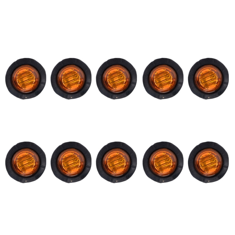 10 in 1 Truck Trailer LED Round Side Marker Lamp, A5010 Red Light, A5011 Amber Light, A5012 White Light, A5013 Red + Amber Light