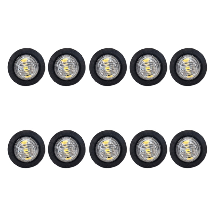 10 in 1 Truck Trailer LED Round Side Marker Lamp, A5010 Red Light, A5011 Amber Light, A5012 White Light, A5013 Red + Amber Light