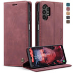 For Samsung Galaxy A13 4G/A13 5G/A04S/A04/M13 5G / Wine Red