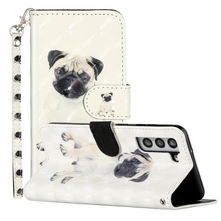 3D Pattern Horizontal Flip PU Leather Phone Case, For Samsung Galaxy S22 5G, For Samsung Galaxy S22+ 5G