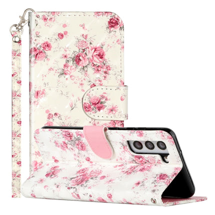 3D Pattern Horizontal Flip PU Leather Phone Case, For Samsung Galaxy S22 5G, For Samsung Galaxy S22+ 5G