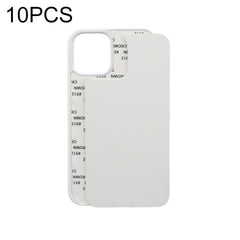 10 PCS 2D Blank Sublimation Phone Case, For iPhone 13 mini, For iPhone 13, For iPhone 13 Pro, For iPhone 13 Pro Max, For iPhone 12 mini, For iPhone 12 / 12 Pro, For iPhone 12 Pro Max, For iPhone 11, For iPhone 11 Pro, For iPhone 11 Pro Max