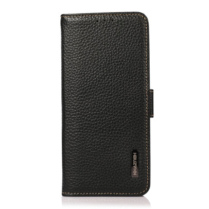 KHAZNEH Side-Magnetic Litchi Genuine Leather RFID Phone Case, For Samsung Galaxy S20+, For Samsung Galaxy S20, For Samsung Galaxy S20 Ultra, For Samsung Galaxy S21 FE 5G, For Samsung Galaxy S21+ 5G, For Samsung Galaxy S21 5G