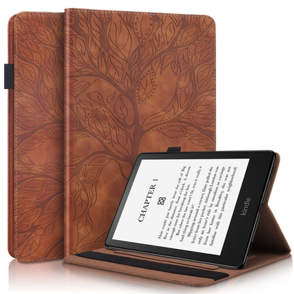 Life Tree Series Leather Tablet Case, For Amazon Kindle Paperwhite 5 2021, For Lenovo Tab K10