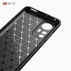 Brushed Texture Carbon Fiber TPU Phone Case, For Xiaomi 12 5G, For Xiaomi 12 Pro 5G, For Xiaomi Mi 12 Ultra 5G