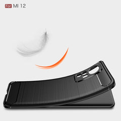 Brushed Texture Carbon Fiber TPU Phone Case, For Xiaomi 12 5G, For Xiaomi 12 Pro 5G, For Xiaomi Mi 12 Ultra 5G