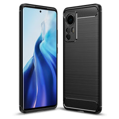 Brushed Texture Carbon Fiber TPU Phone Case, For Xiaomi 12 5G, For Xiaomi 12 Pro 5G, For Xiaomi Mi 12 Ultra 5G