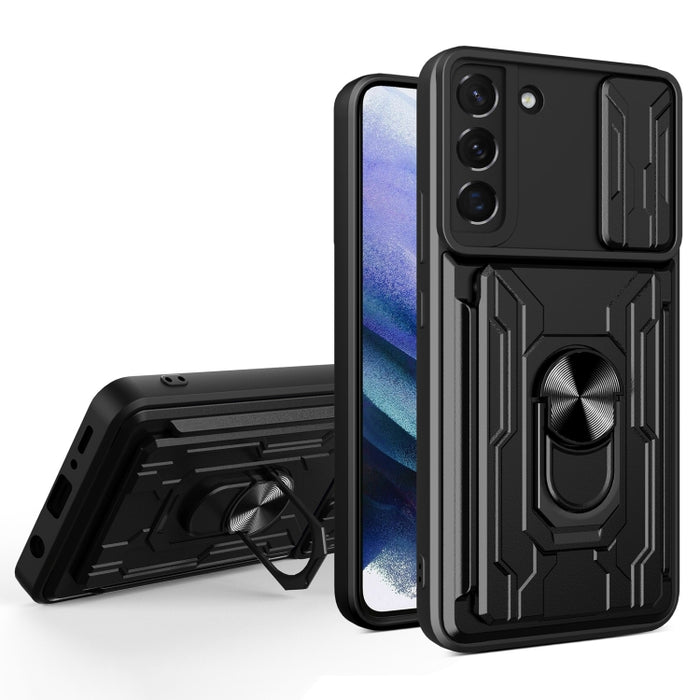 Sliding Camshield Card Phone Case, For Samsung Galaxy S22 5G, For Samsung Galaxy S22+ 5G