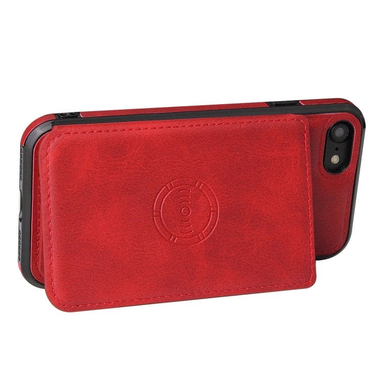 Calf Texture Magnetic Case, For iPhone SE 2022 / SE 2020 / 8 / 7, For iPhone 8 Plus / 7 Plus, For iPhone XS Max, For iPhone XS / X