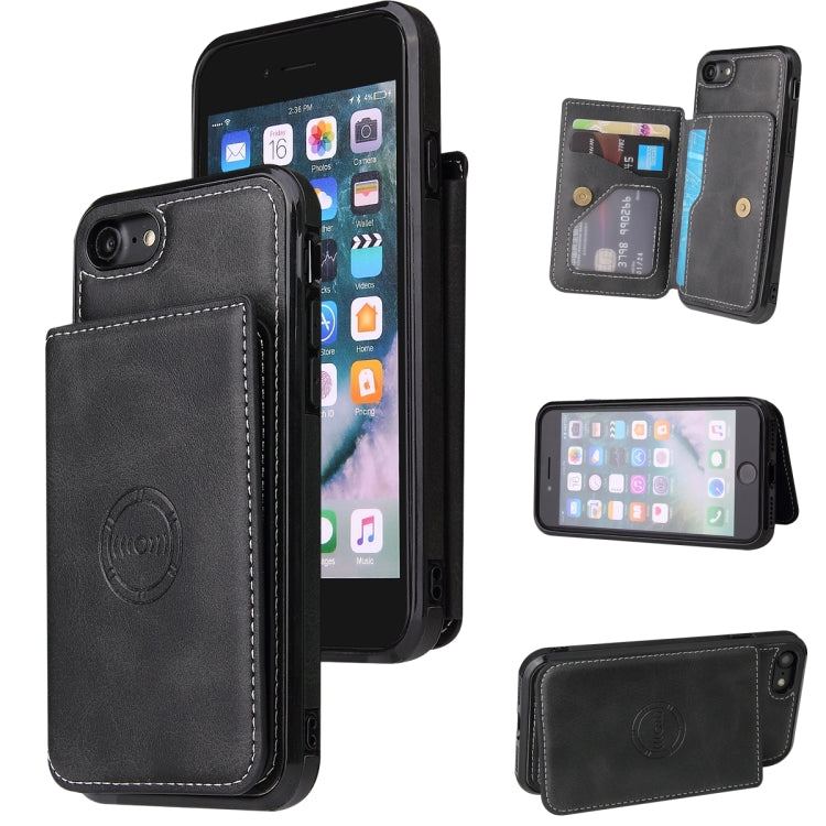 Calf Texture Magnetic Case, For iPhone SE 2022 / SE 2020 / 8 / 7, For iPhone 8 Plus / 7 Plus, For iPhone XS Max, For iPhone XS / X