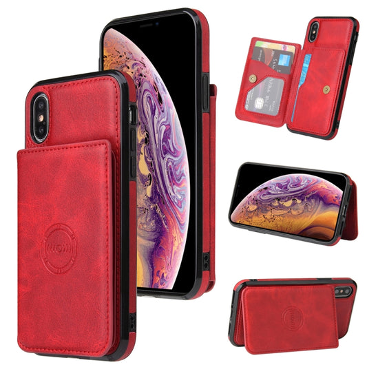 Magnetische Hülle mit Kalbstextur, für iPhone XS Max, für iPhone XS / X, für iPhone XR