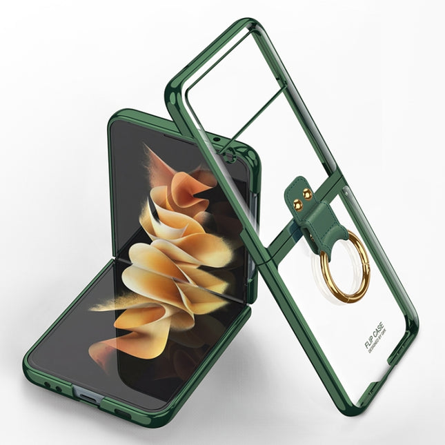 GKK Phantom Galvanik-Telefonhülle mit Ring, für Samsung Galaxy Z Flip3 5G