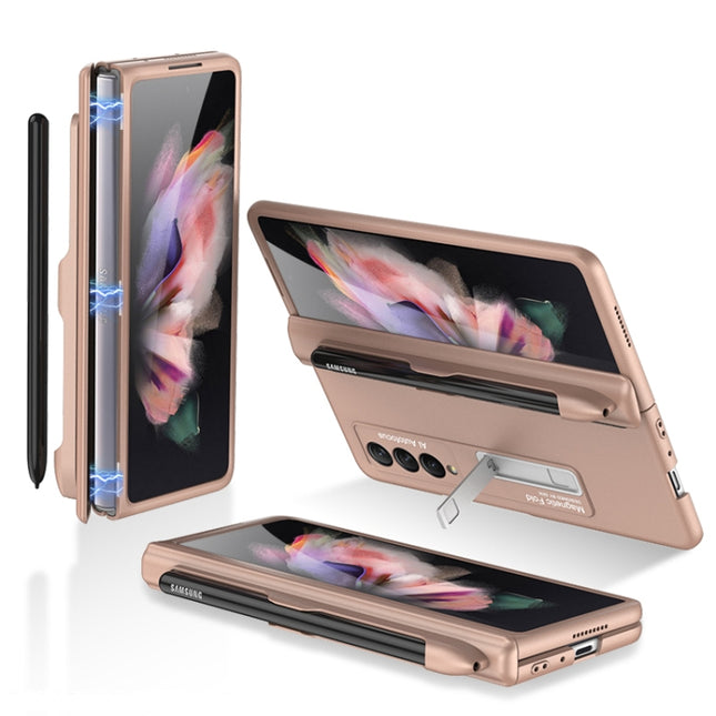 GKK Magnetische Telefon-Klapphülle mit vollständiger Abdeckung und Stiftschlitz für Samsung Galaxy Z Fold3 5G