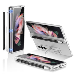 GKK Magnetic Full Coverage Phone Flip Case with Pen Slot, For Samsung Galaxy Z Fold3 5G