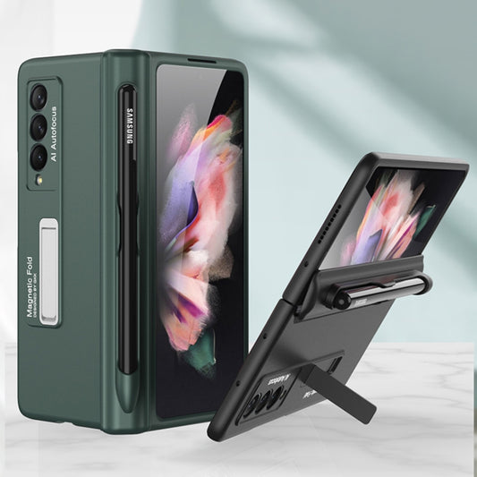 GKK Magnetic Full Coverage Phone Flip Case with Pen Slot, For Samsung Galaxy Z Fold3 5G