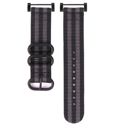 Three-ring Steel Buckle Nylon Watchband, For Suunto CORE, For Suunto 7