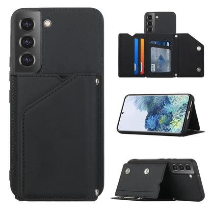 Skin Feel PU + TPU + PC Phone Case with Card Slots, For Xiaomi Redmi Note 11 Pro, For vivo S10e / V23e, For Samsung Galaxy S22 5G, For Samsung Galaxy S22+ 5G, For Samsung Galaxy S22 Ultra 5G
