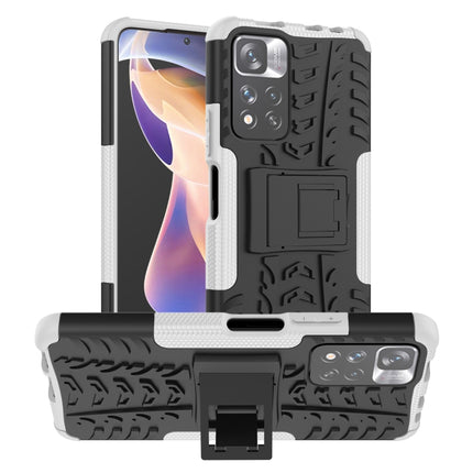 Tire Texture TPU + PC Phone Case with Holder, For OPPO Realme 8i, For Xiaomi Redmi Note 11 Pro (China), For Motorola Moto E40, For Samsung Galaxy A53 5G