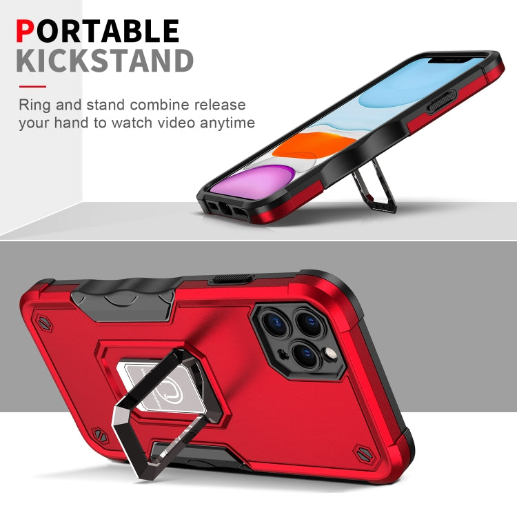 Ringhalter Rutschfeste Rüstung Telefonhülle, Für iPhone 11, Für iPhone 11 Pro, Für iPhone 11 Pro Max, Für iPhone X / XS