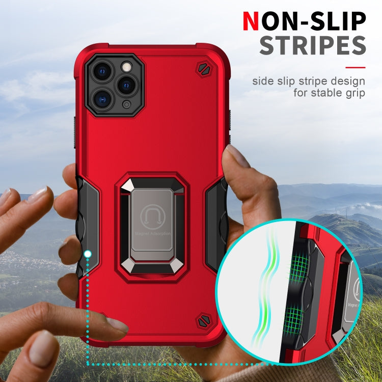 Ringhalter Rutschfeste Rüstung Telefonhülle, Für iPhone 11, Für iPhone 11 Pro, Für iPhone 11 Pro Max, Für iPhone X / XS