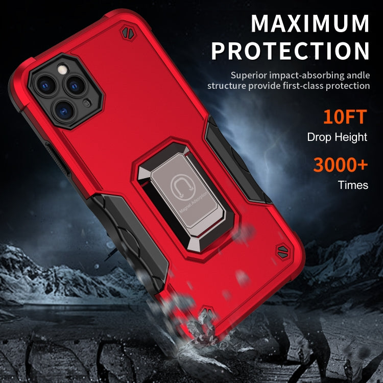 Ringhalter Rutschfeste Rüstung Telefonhülle, Für iPhone 11, Für iPhone 11 Pro, Für iPhone 11 Pro Max, Für iPhone X / XS
