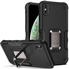 Ring Holder Non-slip Armor Phone Case, For iPhone 11, For iPhone 11 Pro, For iPhone 11 Pro Max, For iPhone X / XS