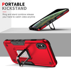 Ring Holder Non-slip Armor Phone Case, For iPhone XR, For iPhone XS Max, For iPhone SE 2022 / SE 2020 / 8 / 7, For iPhone 8 Plus / 7 Plus