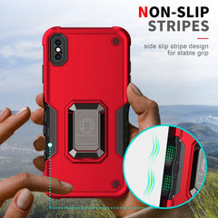 Ring Holder Non-slip Armor Phone Case, For iPhone XR, For iPhone XS Max, For iPhone SE 2022 / SE 2020 / 8 / 7, For iPhone 8 Plus / 7 Plus