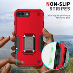 Ring Holder Non-slip Armor Phone Case, For iPhone 8 Plus / 7 Plus