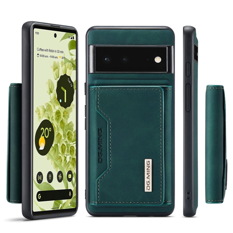 DG.MING M2 Series 3-Fold Multi Card Bag + Magnetic Back Cover Case, For Google Pixel 6 Pro, For OnePlus 9RT 5G