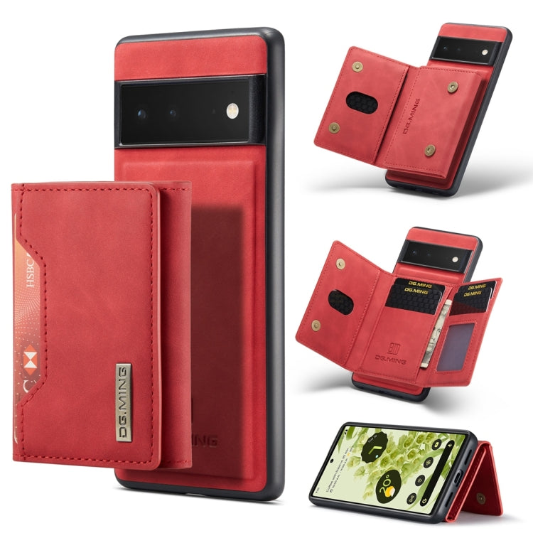 DG.MING M2 Series 3-Fold Multi Card Bag + Magnetic Back Cover Case, For Google Pixel 6 Pro, For OnePlus 9RT 5G